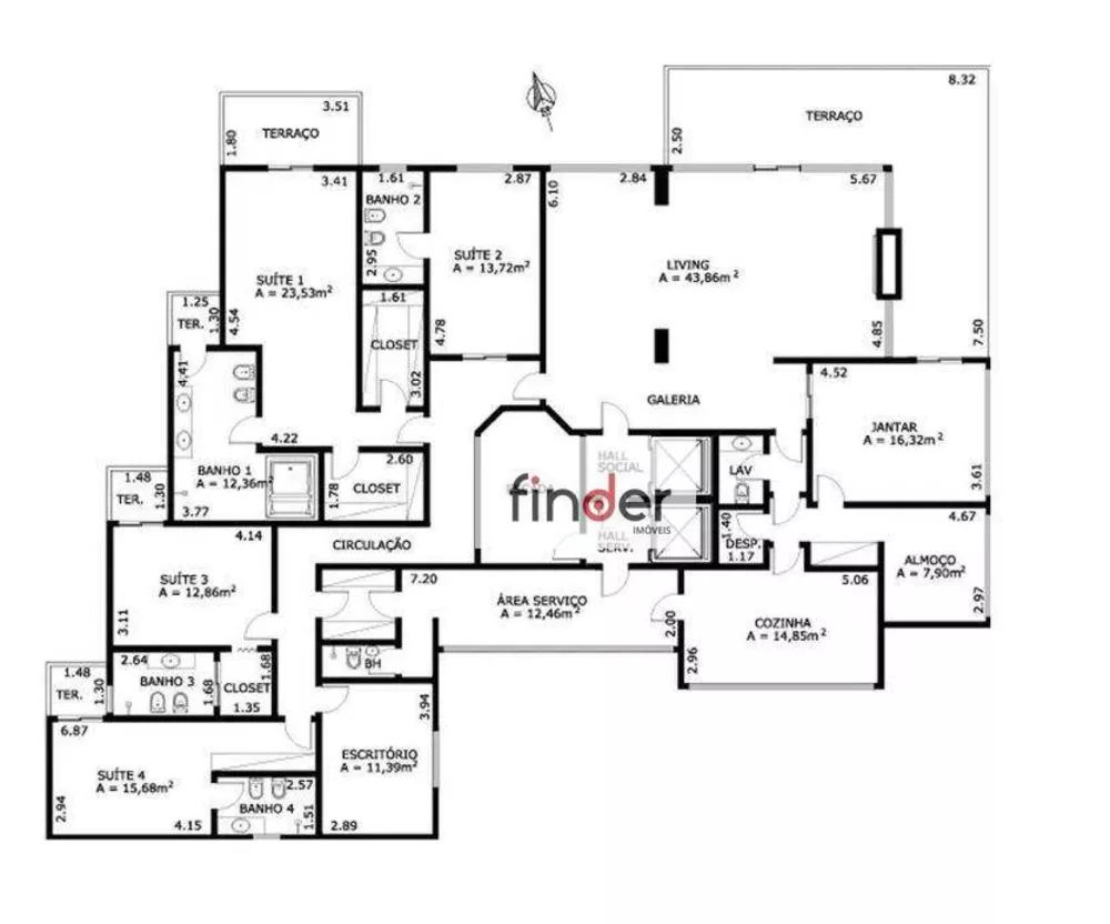 Apartamento, 4 quartos, 347 m² - Foto 25