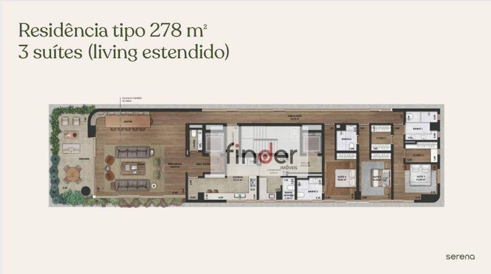 Apartamento, 3 quartos, 277 m² - Foto 3