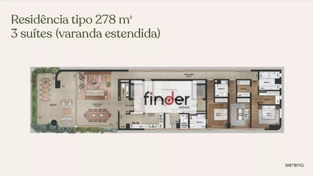 Apartamento, 3 quartos, 277 m² - Foto 7