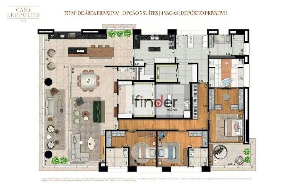 Apartamento, 3 quartos, 335 m² - Foto 8