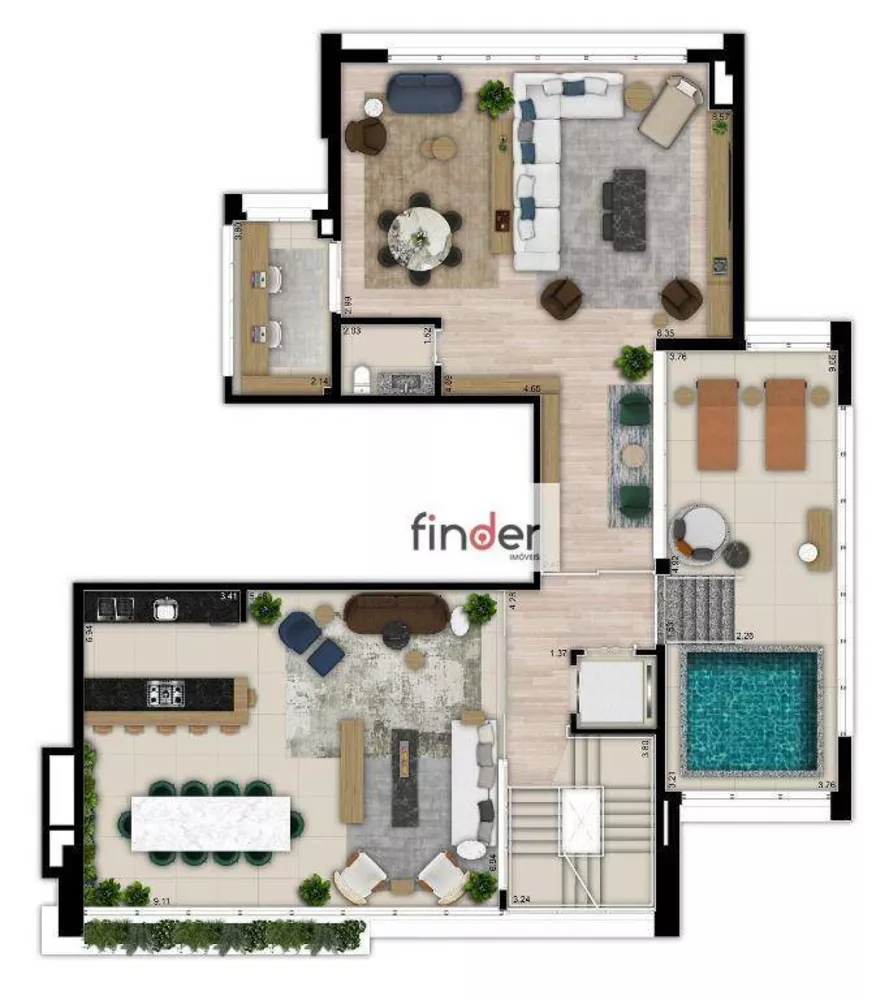 Cobertura, 3 quartos, 506 m² - Foto 1