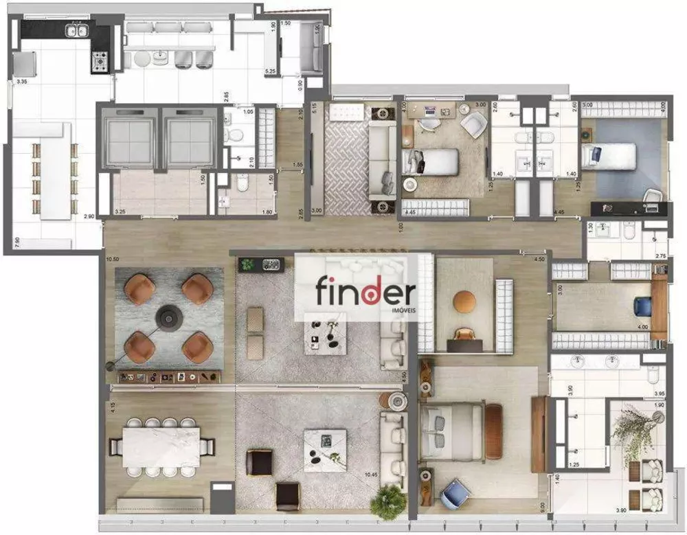 Apartamento, 4 quartos, 278 m² - Foto 10