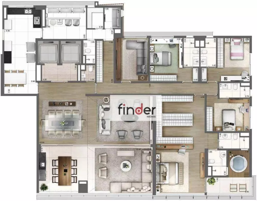 Apartamento, 4 quartos, 278 m² - Foto 39