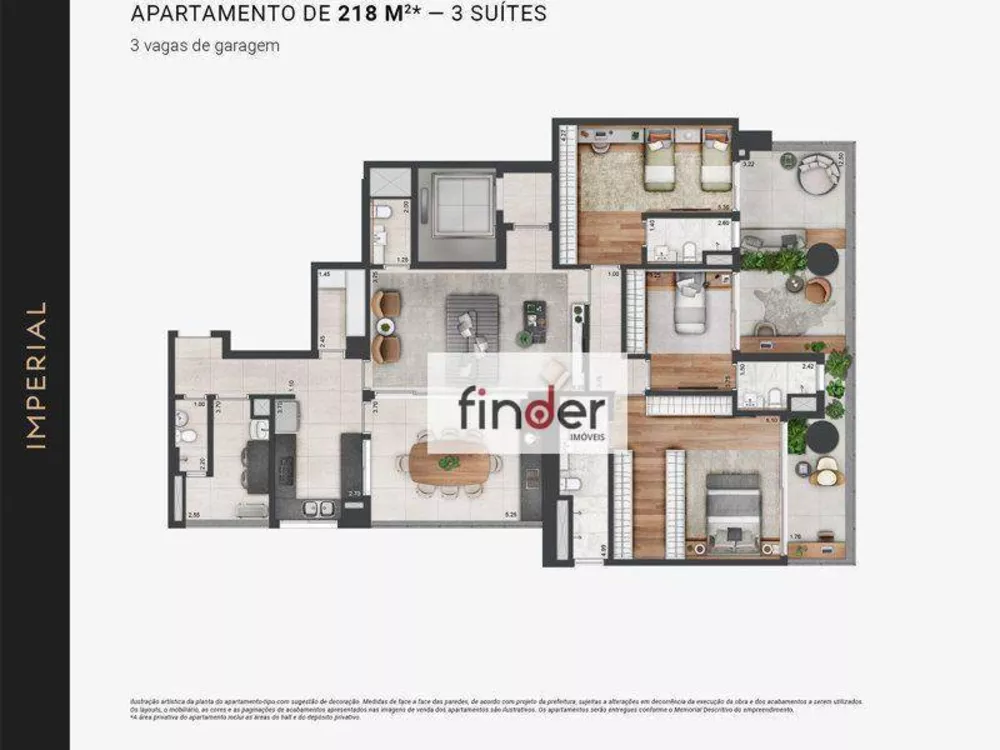 Apartamento, 3 quartos, 218 m² - Foto 38