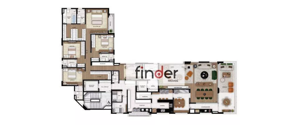Apartamento, 4 quartos, 330 m² - Foto 33