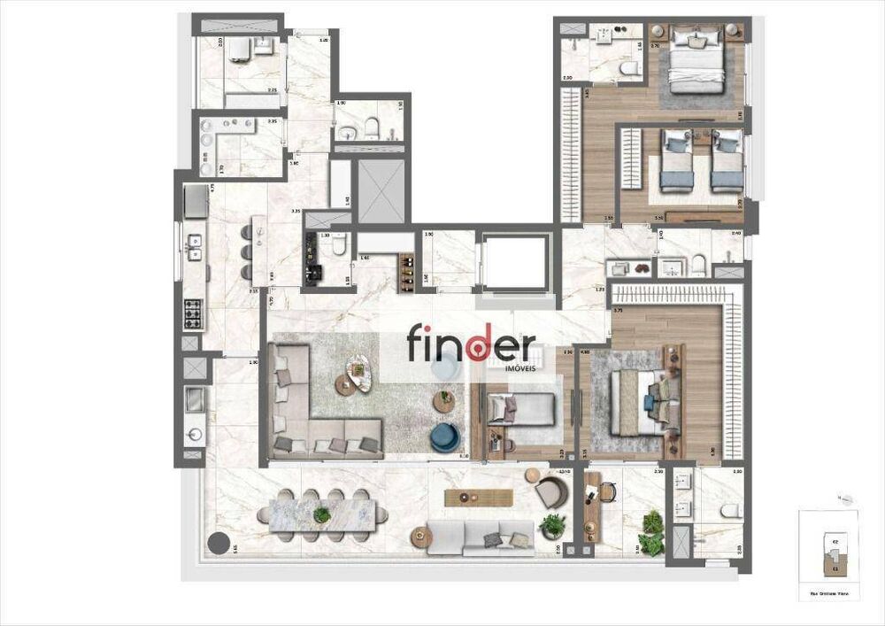 Apartamento, 4 quartos, 213 m² - Foto 4