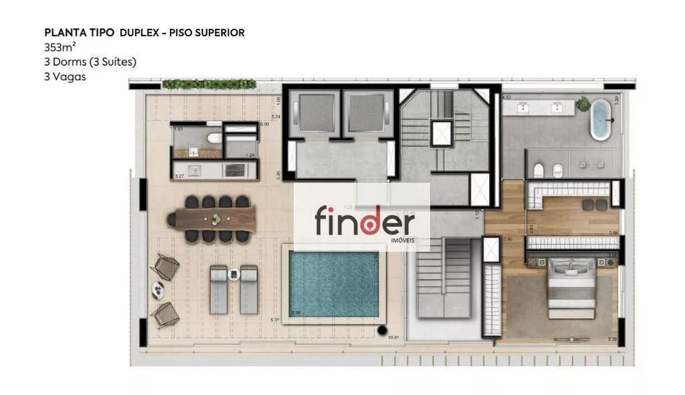 Apartamento, 3 quartos, 183 m² - Foto 46