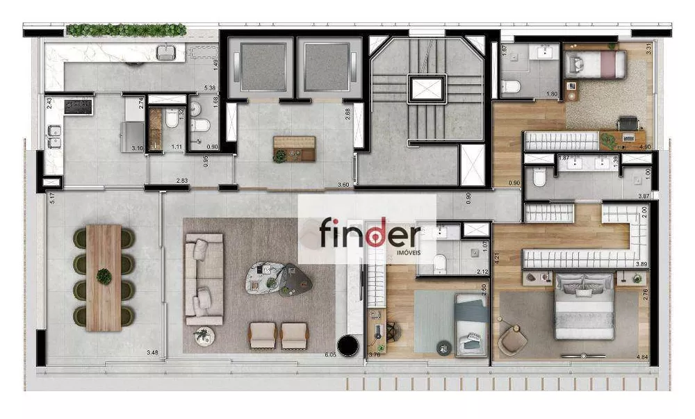Apartamento, 3 quartos, 183 m² - Foto 5