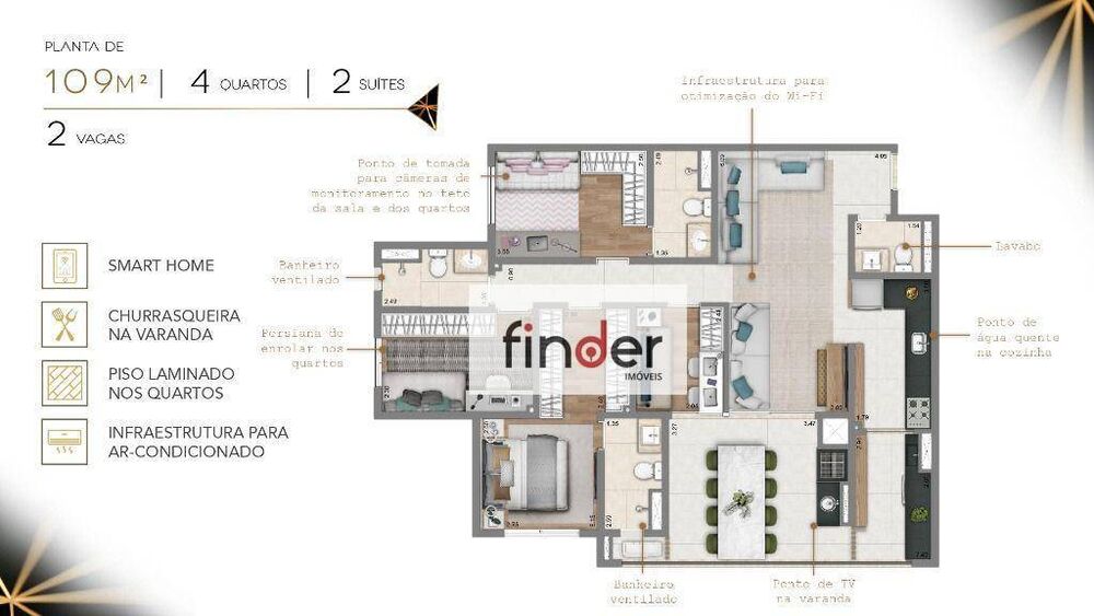 Apartamento, 2 quartos, 68 m² - Foto 19
