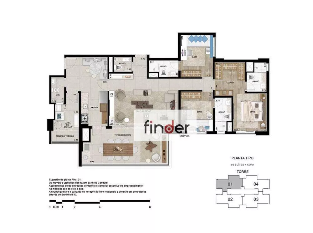 Apartamento, 3 quartos, 135 m² - Foto 17