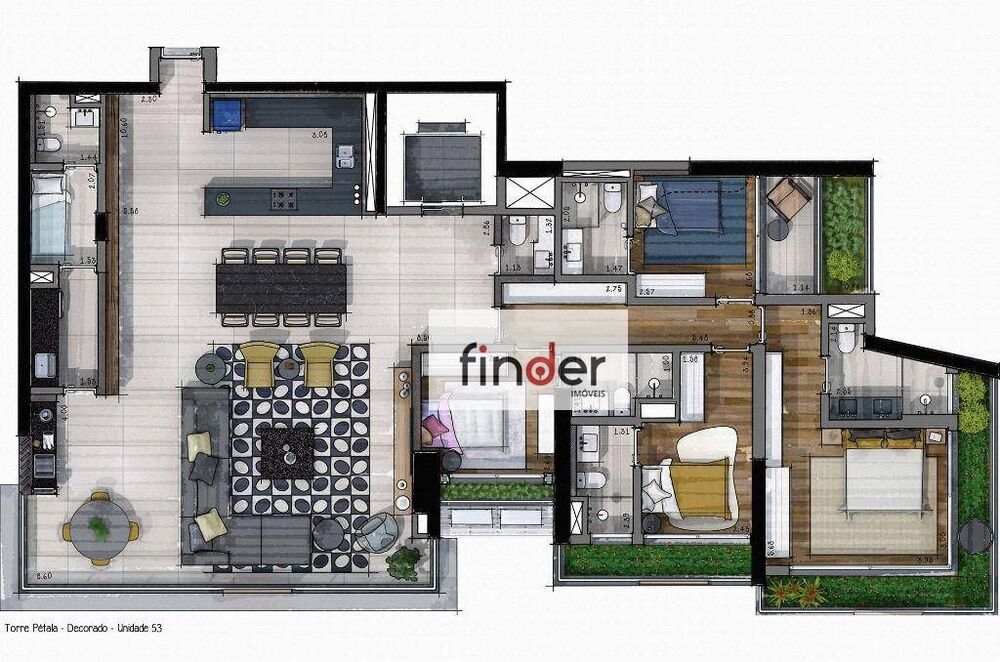 Cobertura, 4 quartos, 363 m² - Foto 1