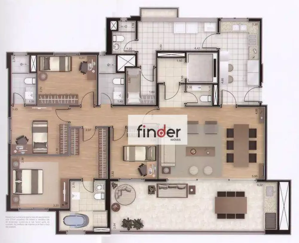 Apartamento, 3 quartos, 152 m² - Foto 37