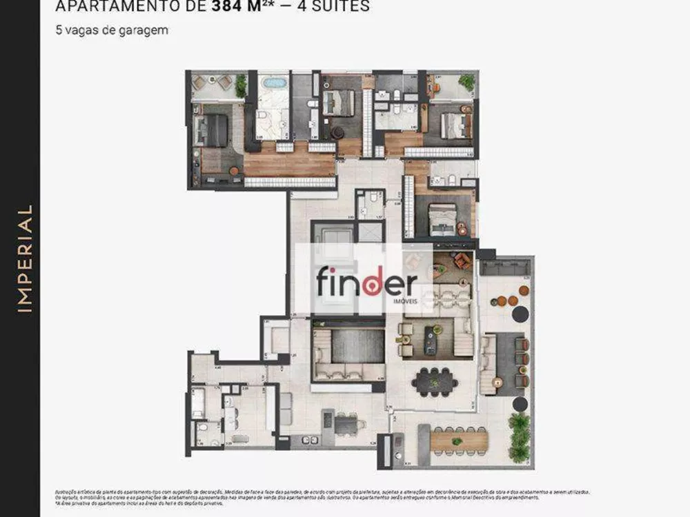 Apartamento, 4 quartos, 384 m² - Foto 3