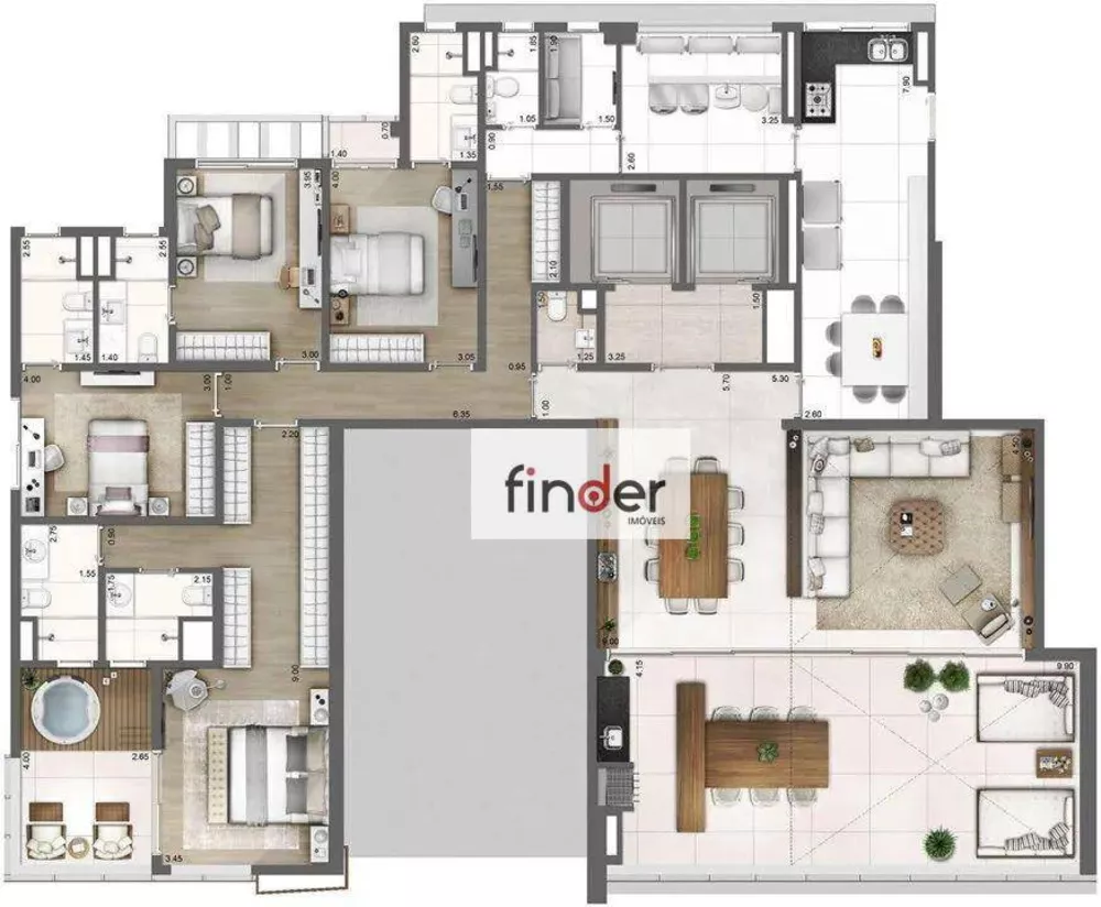 Cobertura, 4 quartos, 570 m² - Foto 57