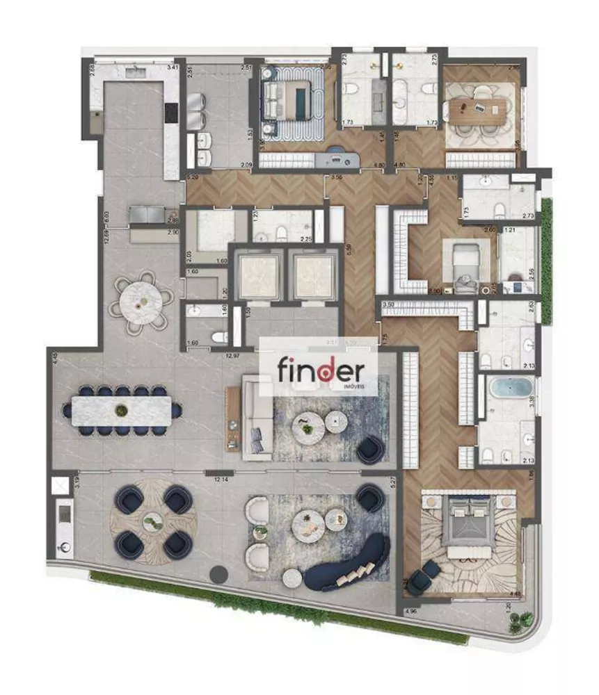 Apartamento, 4 quartos, 360 m² - Foto 12