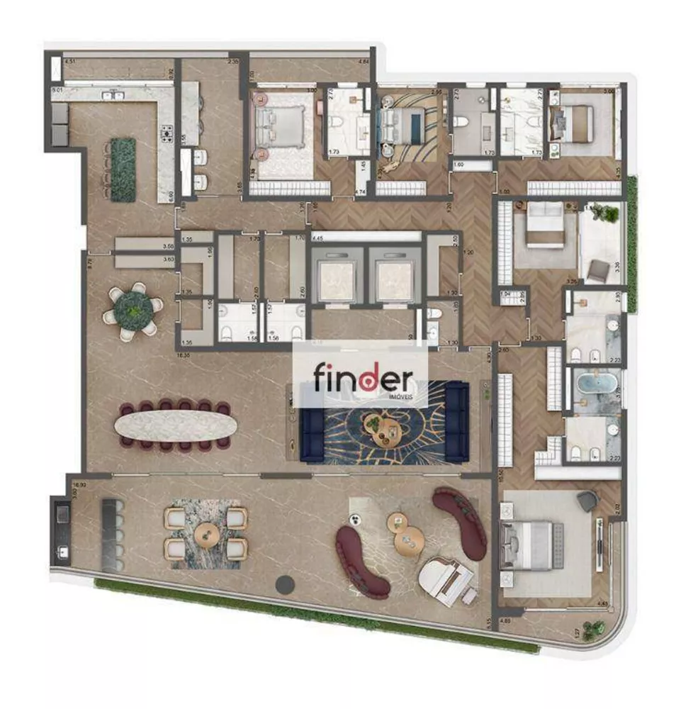 Apartamento, 4 quartos, 360 m² - Foto 19