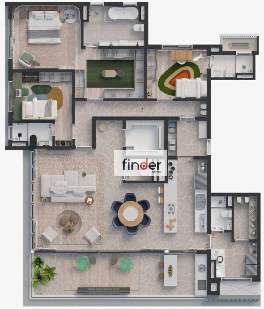 Apartamento, 3 quartos, 210 m² - Foto 4