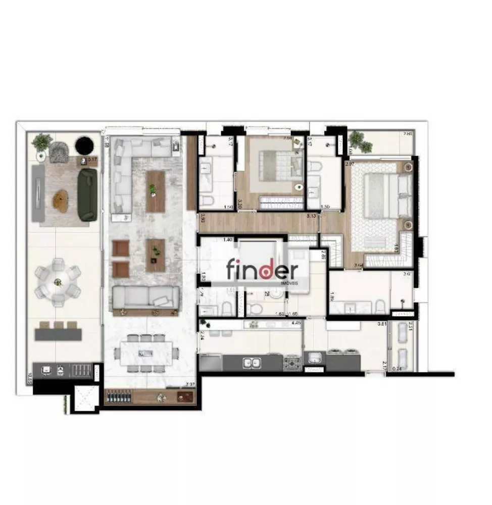 Apartamento, 3 quartos, 187 m² - Foto 33