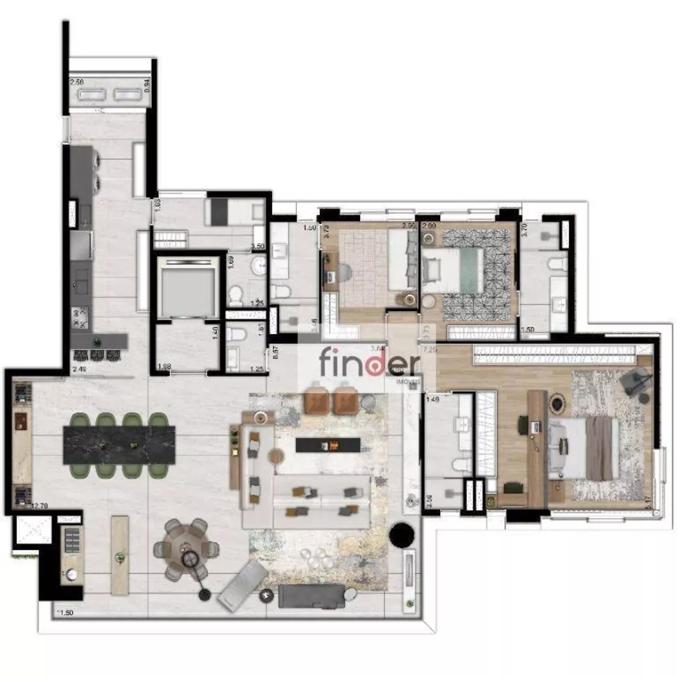 Apartamento, 3 quartos, 187 m² - Foto 25