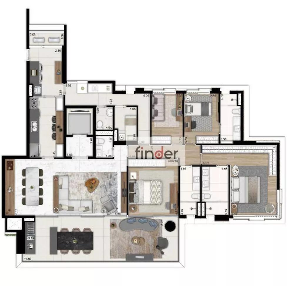 Apartamento, 3 quartos, 187 m² - Foto 14