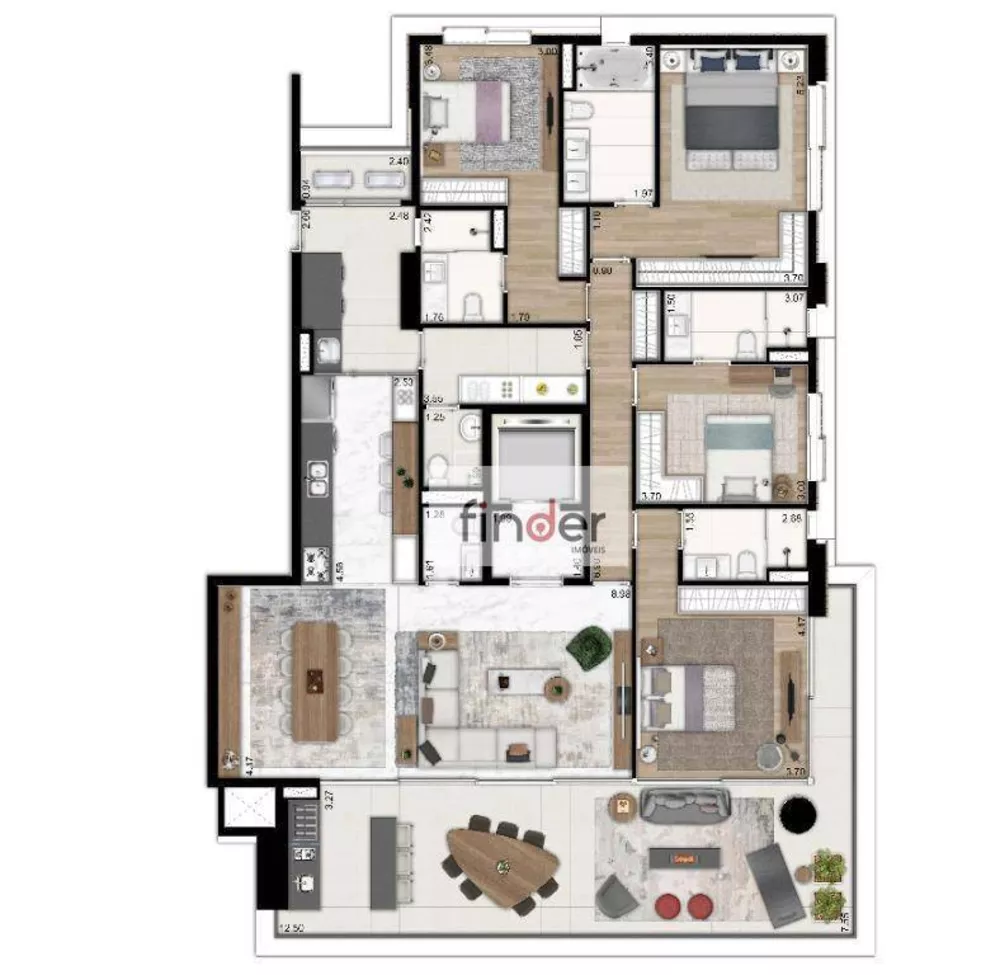 Apartamento, 3 quartos, 187 m² - Foto 20