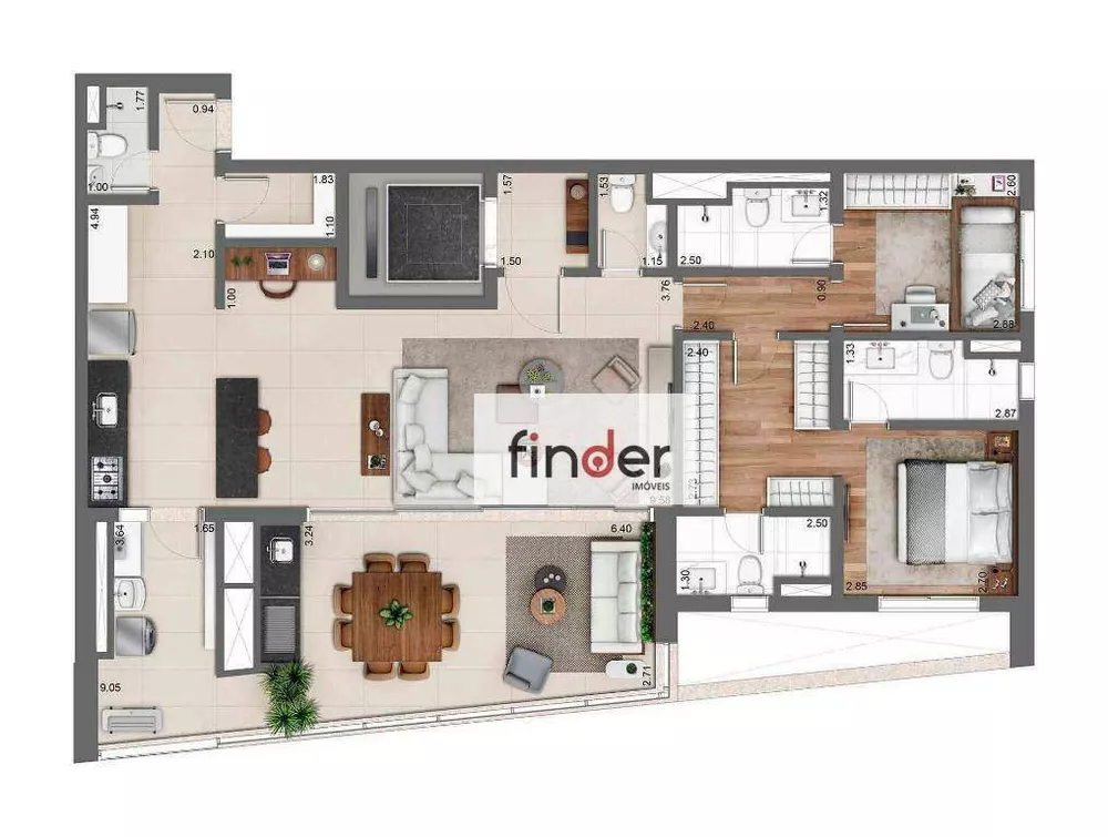 Apartamento à venda com 3 quartos, 131m² - Foto 36