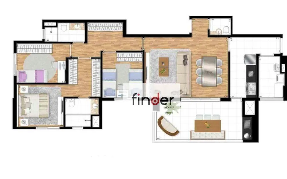 Cobertura, 3 quartos, 280 m² - Foto 3