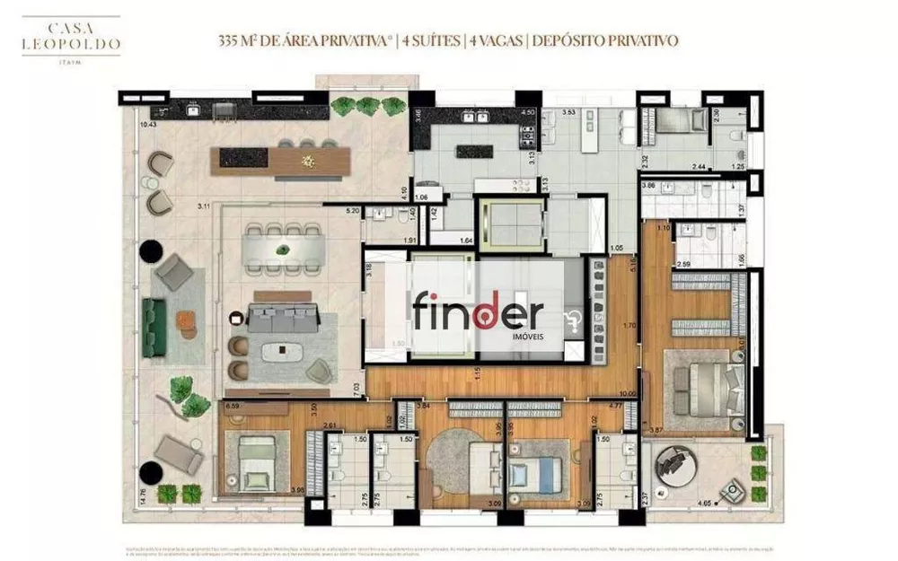Apartamento, 4 quartos, 335 m² - Foto 34