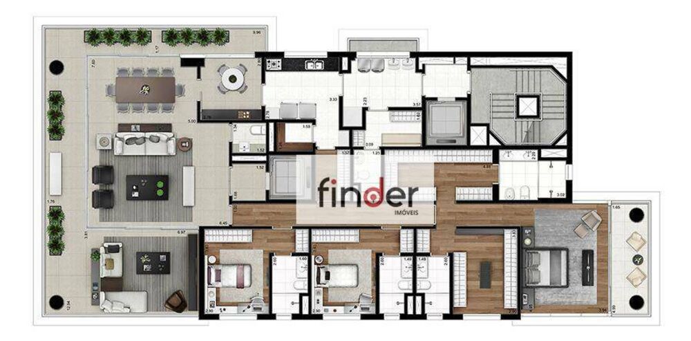 Apartamento à venda com 3 quartos, 294m² - Foto 11