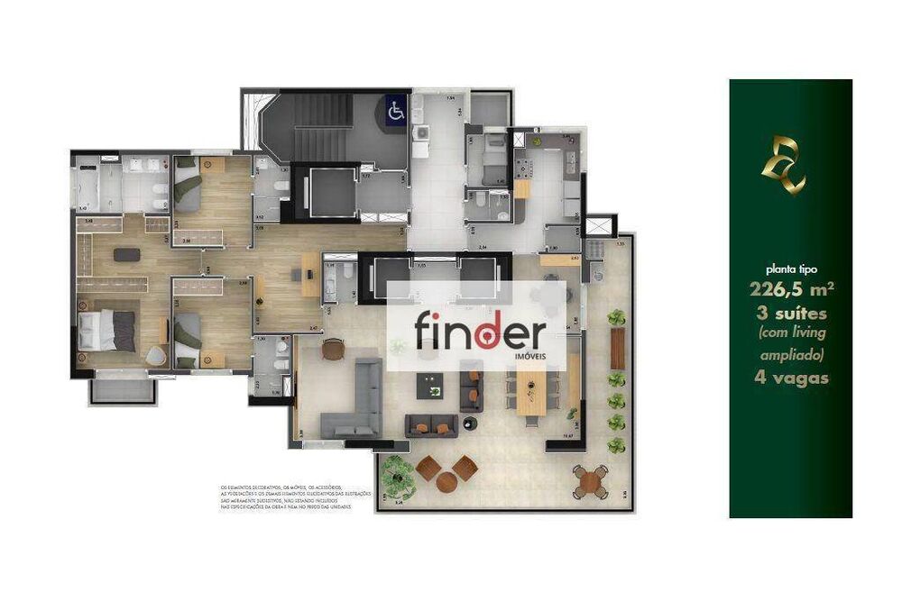 Apartamento, 3 quartos, 227 m² - Foto 8