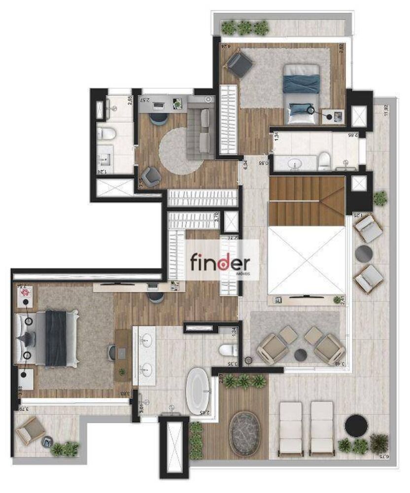 Cobertura, 4 quartos, 281 m² - Foto 4