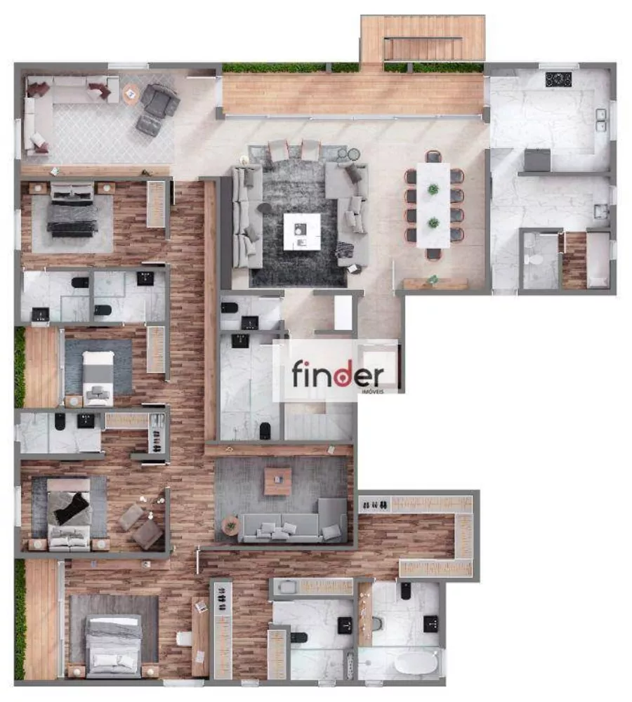 Cobertura, 2 quartos, 259 m² - Foto 21