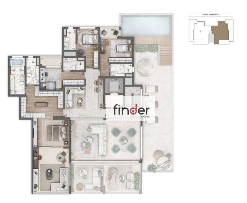 Cobertura, 4 quartos, 483 m² - Foto 3