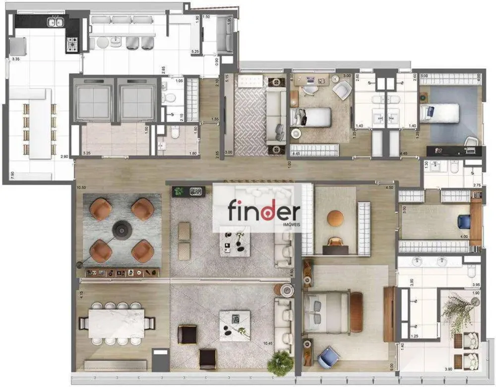 Apartamento, 3 quartos, 275 m² - Foto 4