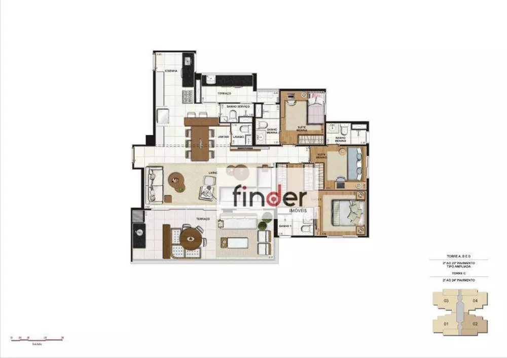 Apartamento, 3 quartos, 134 m² - Foto 35