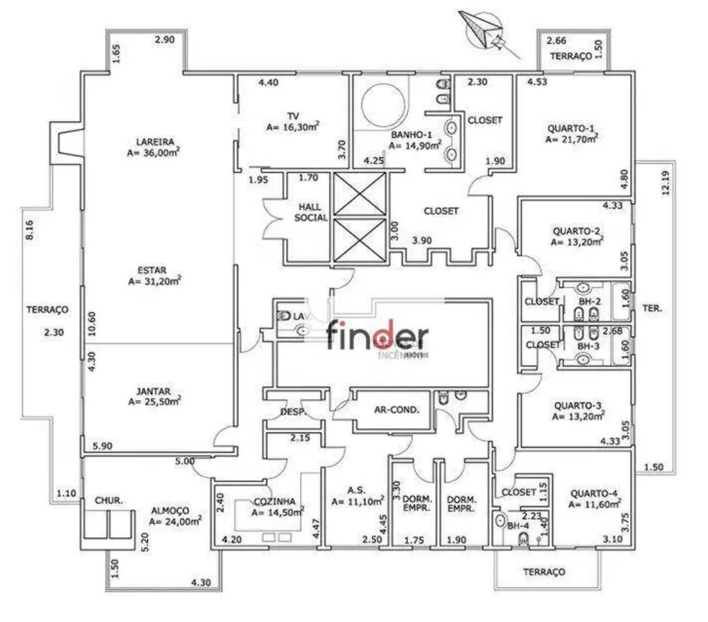 Apartamento, 4 quartos, 465 m² - Foto 3