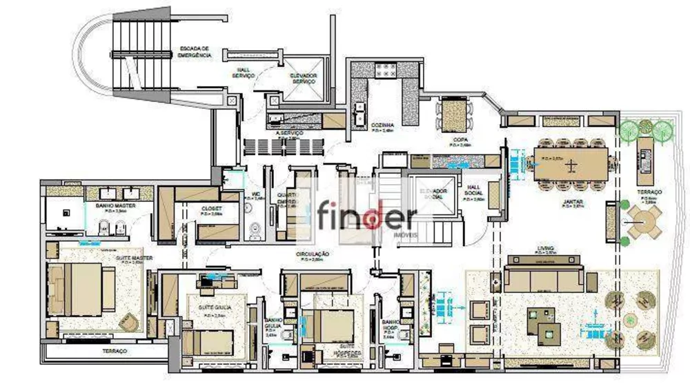 Cobertura, 4 quartos, 420 m² - Foto 9