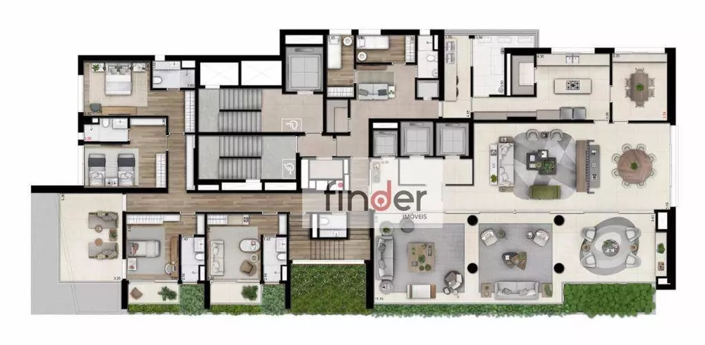 Cobertura, 5 quartos, 923 m² - Foto 7
