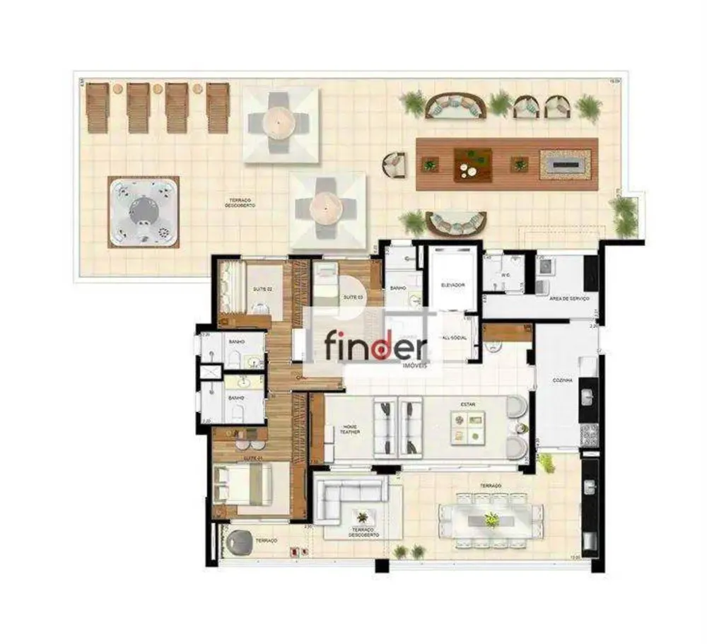 Apartamento, 3 quartos, 135 m² - Foto 4