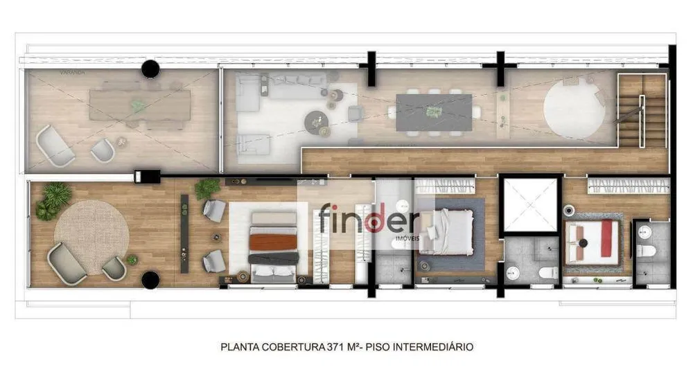 Cobertura, 3 quartos, 371 m² - Foto 2