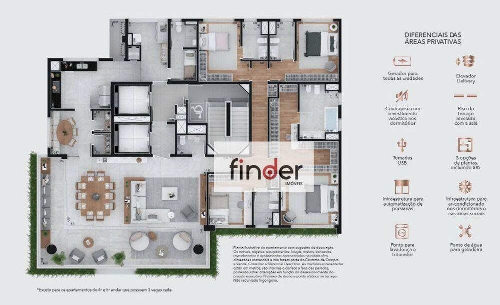 Apartamento, 4 quartos, 276 m² - Foto 2