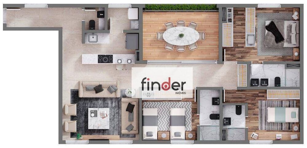 Apartamento, 2 quartos, 166 m² - Foto 4