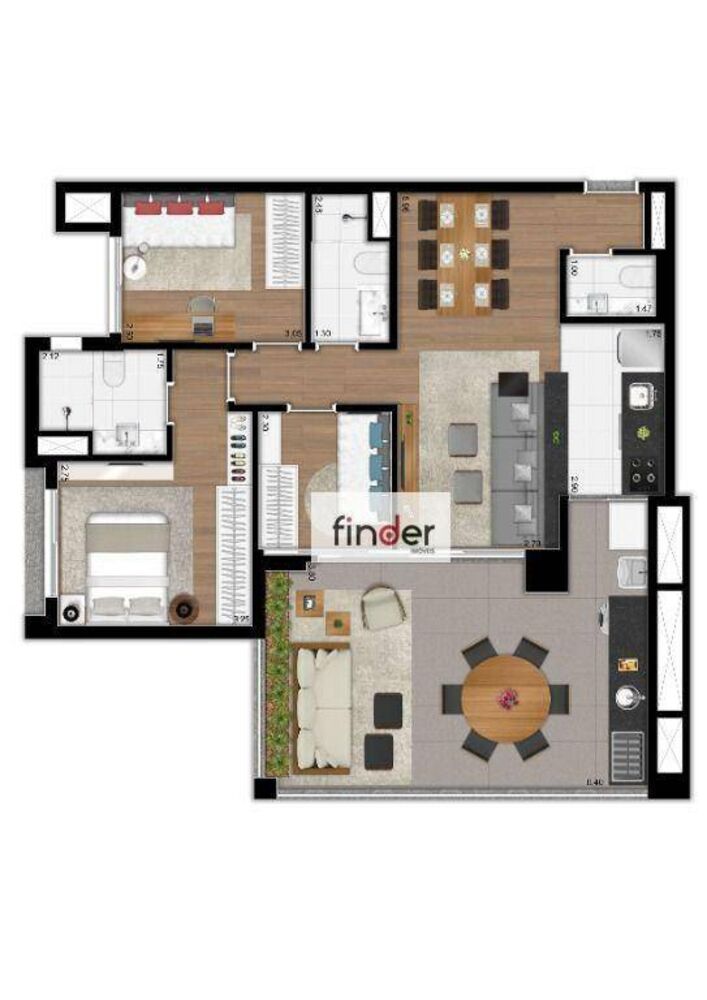 Apartamento, 3 quartos, 97 m² - Foto 4
