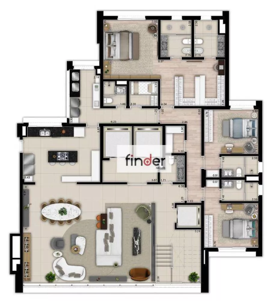 Cobertura, 5 quartos, 632 m² - Foto 47