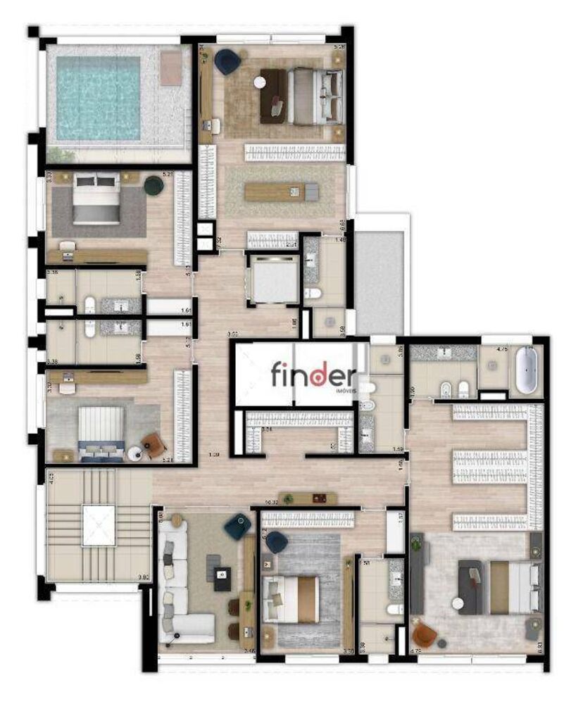 Cobertura, 5 quartos, 632 m² - Foto 4
