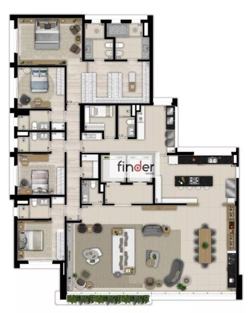 Cobertura, 5 quartos, 632 m² - Foto 59