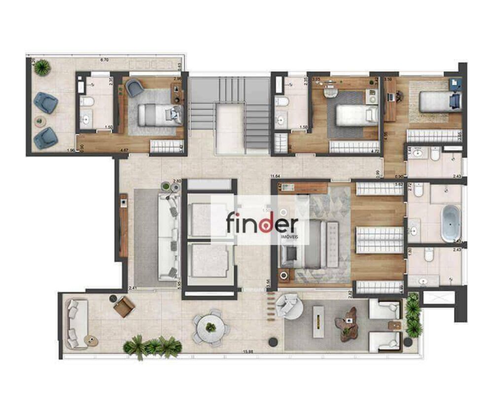 Apartamento, 3 quartos, 288 m² - Foto 11