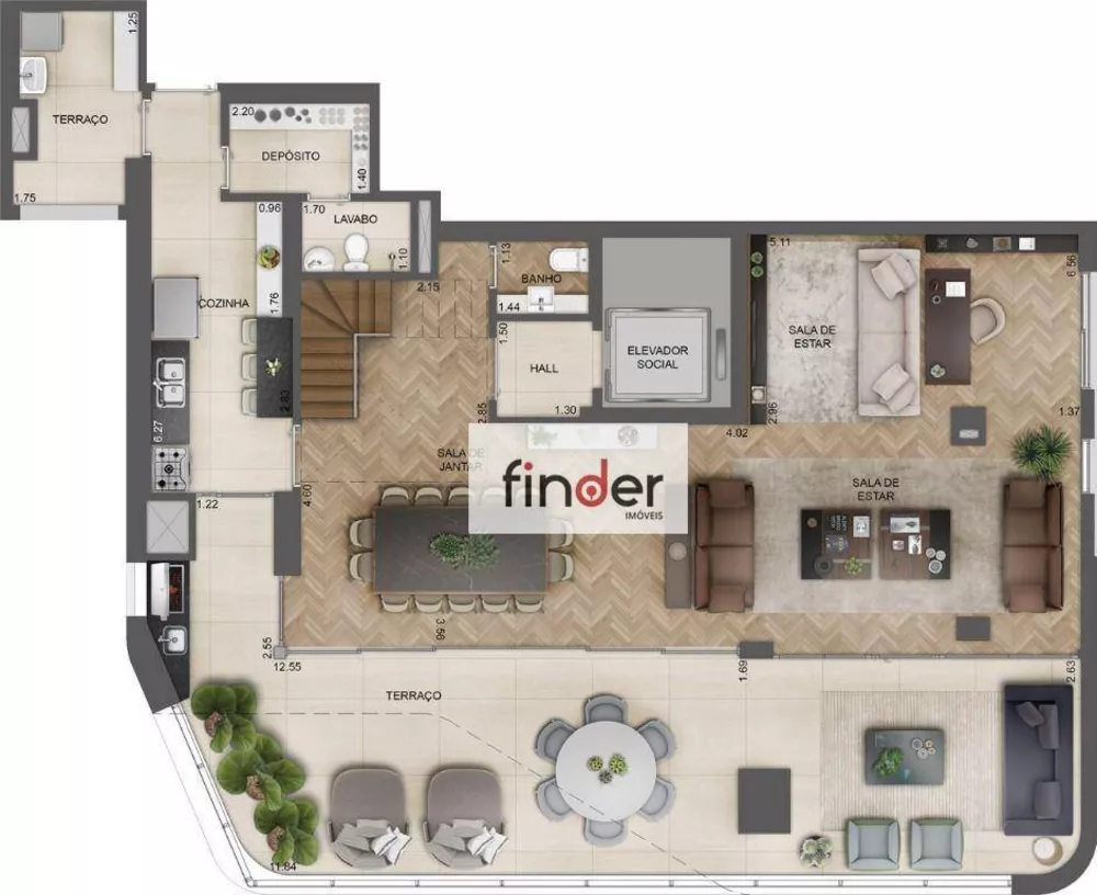 Apartamento, 3 quartos, 196 m² - Foto 51