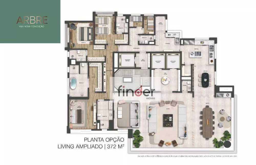 Apartamento, 4 quartos, 372 m² - Foto 3