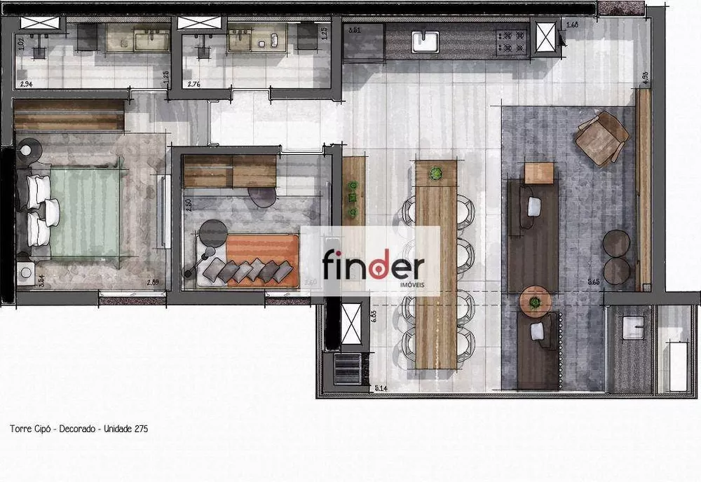 Apartamento, 2 quartos, 78 m² - Foto 50